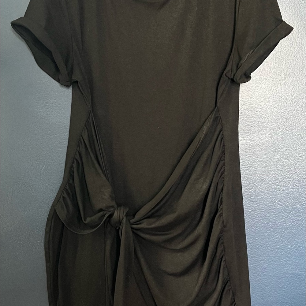 Black Dress with Knot Detail